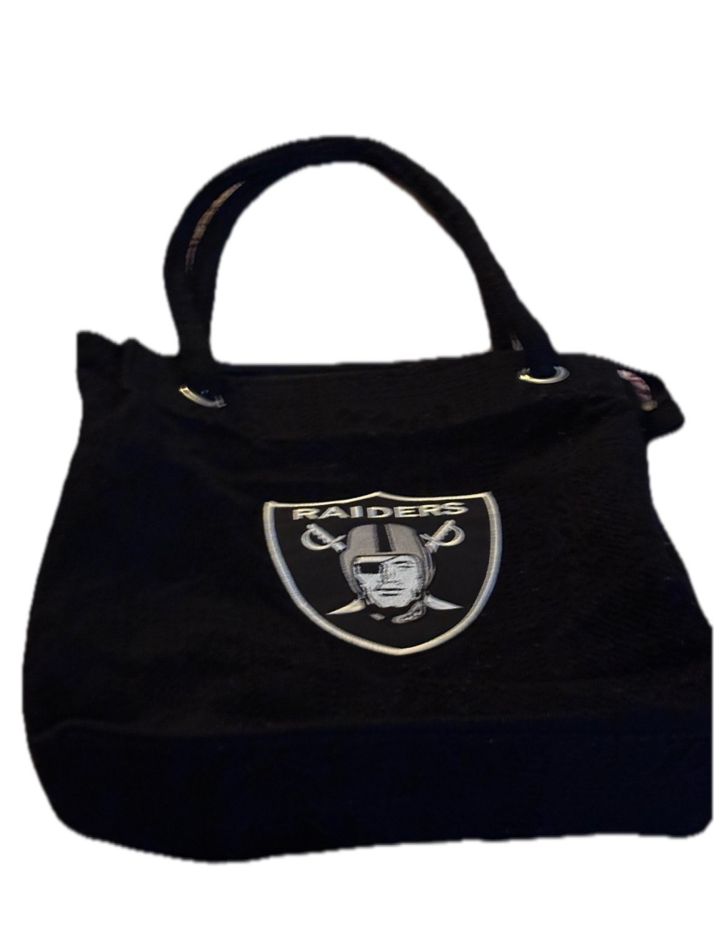 Riders by Lee Black Raiders Logo Tote Bag